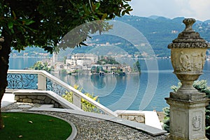 Lake Orta, Italy. Isola di San Giulio