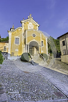 Lake Orta, Santa Maria Assunta church Piedmont, Italy