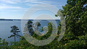 Lake Ouachita seen from Brady Mountain in Hot Springs National Park, Arkansas, USA