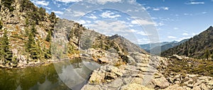 Lake at Paglia Orba in the mountains of Corsica photo