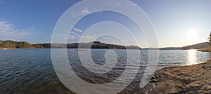 Lake panorama of srra de tomar. Portugal. photo