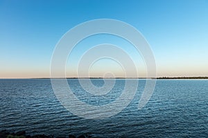 The lake at the parana river in Itaipu dam photo