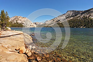 The lake on pass Tioga in Yellowstone