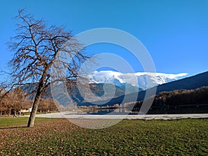 The Lake of Passy, Mont Blanc, France.