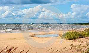 Lake Peipus coastline. Estonia, EU