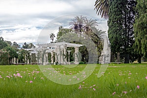 Lake Pergola at El Rosedal Rose Park at Bosques de Palermo - Buenos Aires, Argentina photo