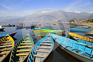 Lake Phewa, Pokhara, Nepal photo