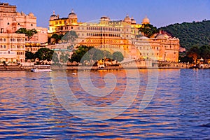 Lake Pichola from Ambrai Ghat