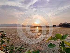 Lake Pichola- sunset pov.