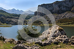 A lake in the Picos de Europa