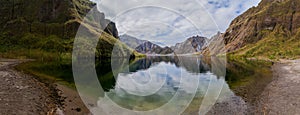 Lake Pinatubo, summit crater lake of Mount Pinatubo volcano, Philippin