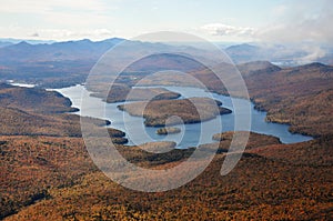 Lake Placid in fall photo