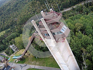 Lake Placid Ski Jumps in Summer