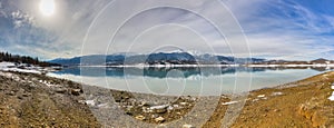 Lake Plastiras panorama, Thessaly, Greece