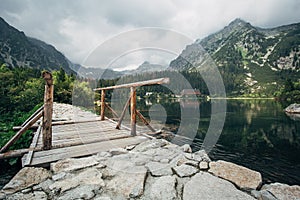 Lake Popradske pleso in the High Tatras