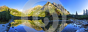 Lake Popradske pleso in High Tatras, Slovakia