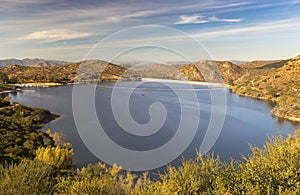 Lake Poway Scenic Landscape San Diego County North