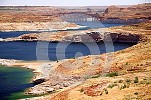 Lake Powell close to Glen canyon dam