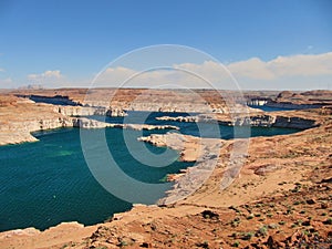 The Lake Powell and its wonderful colors