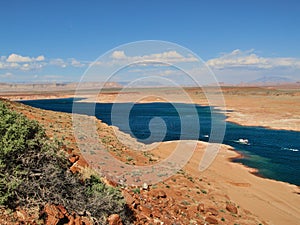 The Lake Powell and its wonderful colors