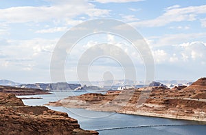 Lake Powell in a sunny afternoon- Glen Canyon, Page