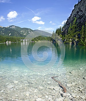 Lake Prags surface and bottom