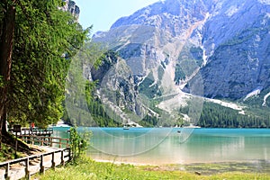 Lake prags in tyrol photo