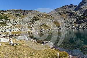 Lake and Preokorets popova kapa peak, Rila Mountain