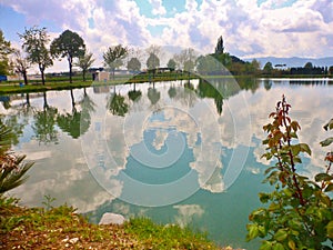 The lake Primo Maggio