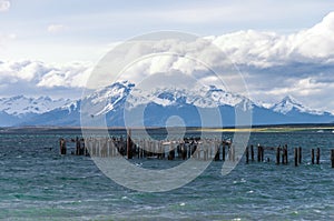 Lake at Puerto Natales in Chile