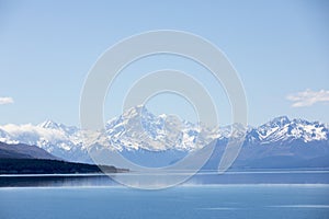 Lake Pukaki with Mt Cook in background, New Zealand