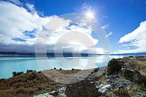 Lake Pukaki On A Shiny Day