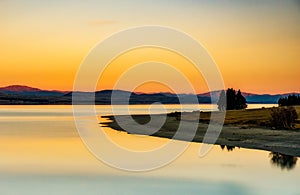 Lake Pukaki at sunset