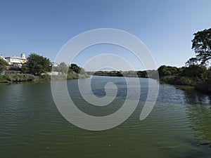 Lake Pustnicu at Pasarea Monastery, Romania photo