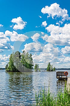 Lake Pyhajarvi in Finland photo