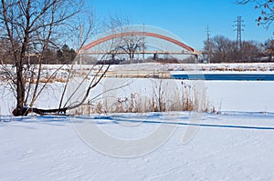 Lake Rebecca Park and Bridges in Hastings photo