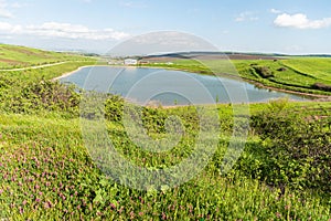 Lake and recreation area near Shamakhi, Azerbaijan