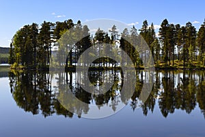 Lake with reflection