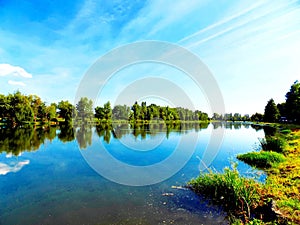 Lake with reflexion