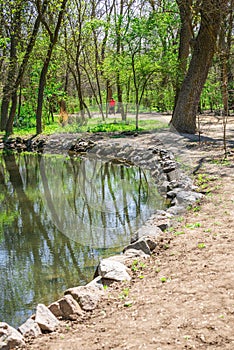 Lake in the reserve Askania-Nova in Ukraine