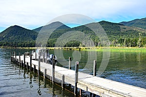 Lake Rotoroa in the Nelson Lakes National Park, New Zealand, South Island