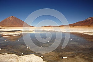 Lake in the Salar