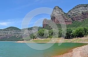 Lake of Sau in the province of Barcelona