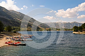 Lake Scanno in Italy photo