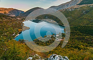 Lake of Scanno: a path suitable for everyone to see the famous `heart shape` in Abruzzo photo