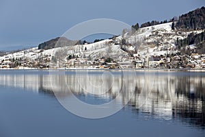 Lake Schliersee in Bavaria, Germany