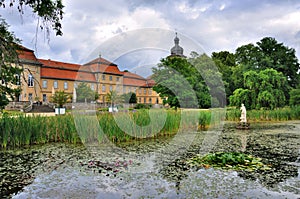 Lake of Schloss Fasanarie park in Fulda photo