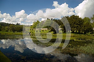 Lake in scottish gardens