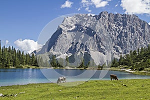 Lake Seeben and Zugspitze