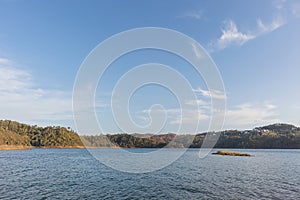 Lake from the serra de tomar. photo